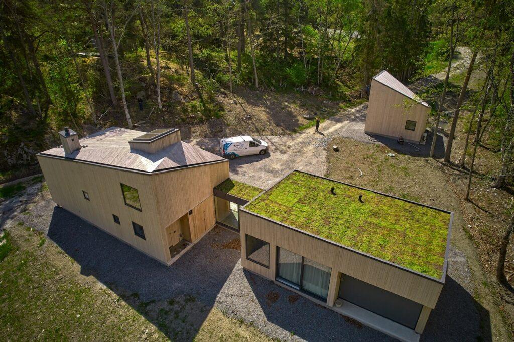 Sedumtak, inspiration, villa, Nynäshamn